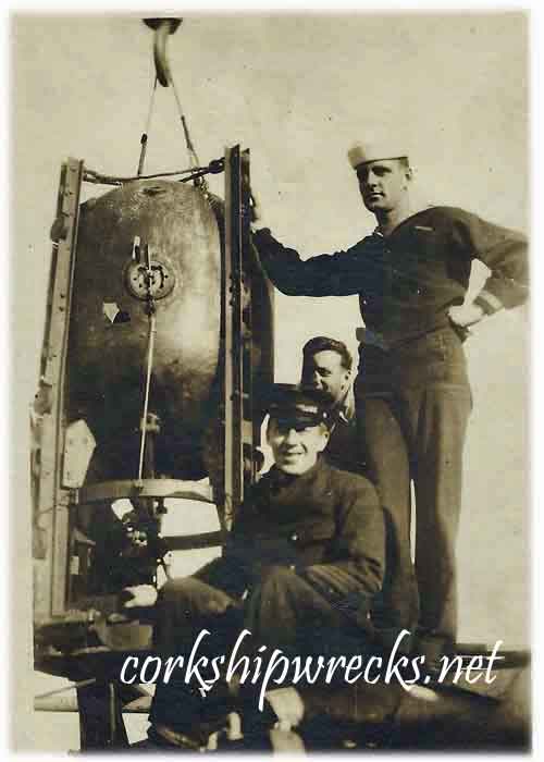  Sailors with Submarine Mine